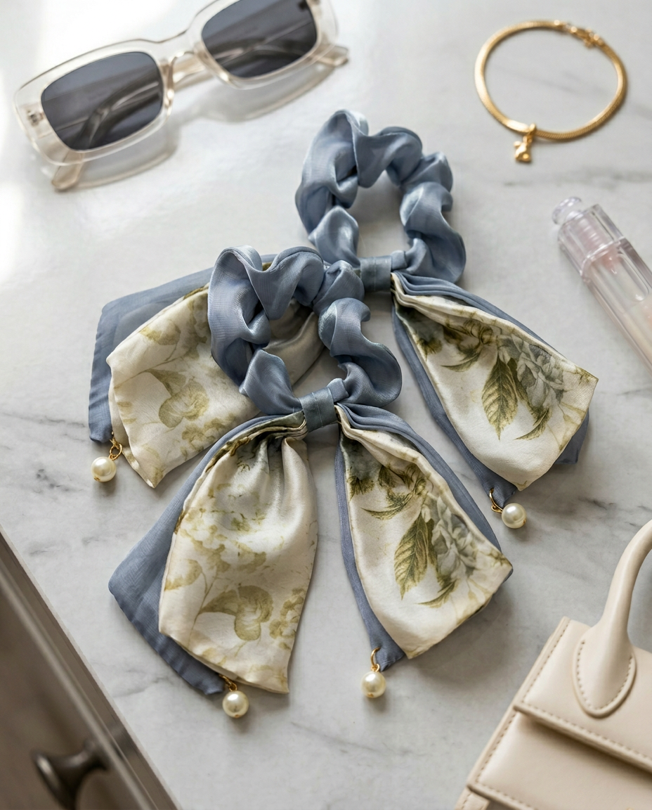 Shine Bow Scrunchie