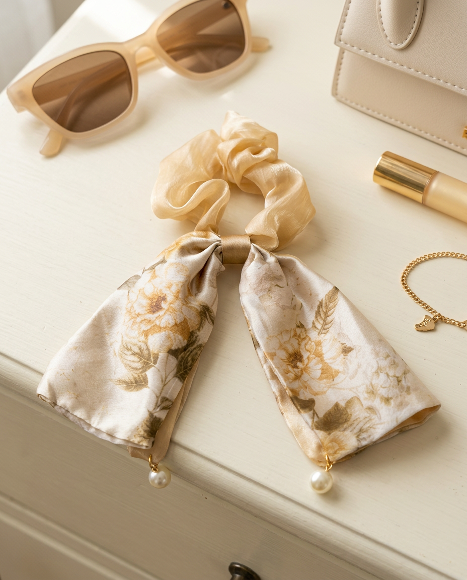 Shine Bow Scrunchie