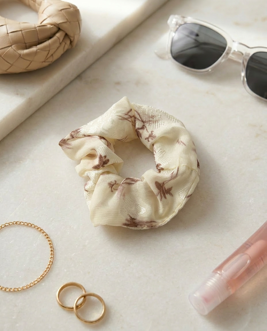 Shine Patterned Scrunchie