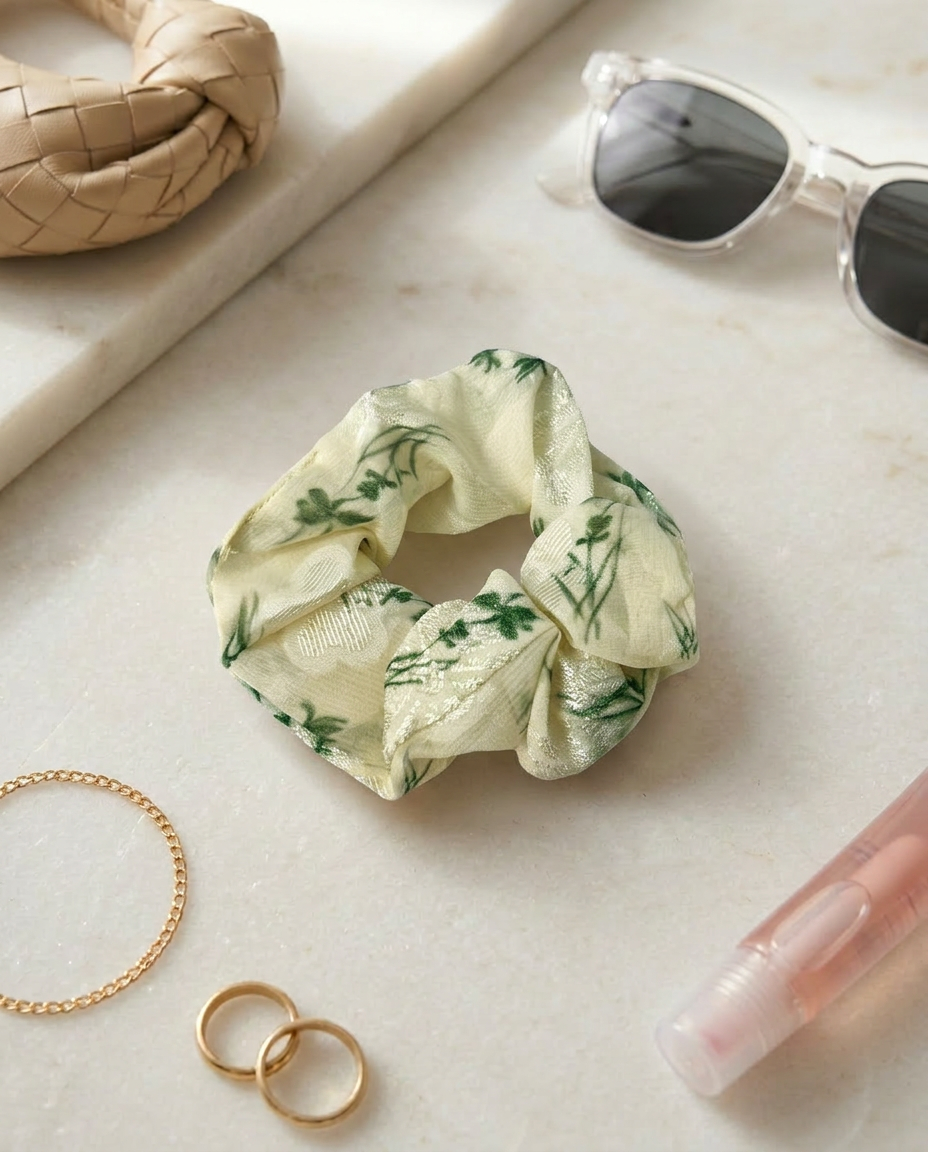 Shine Patterned Scrunchie