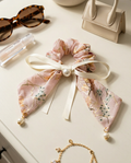 Patterned Bow- Scrunchie